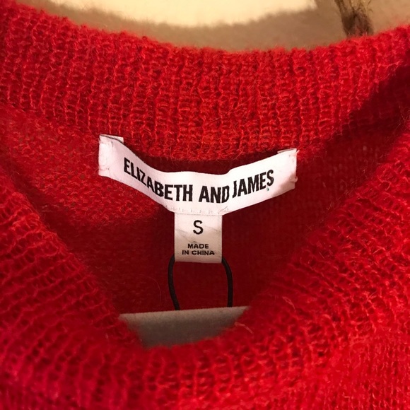 NWT Elizabeth and James Mohair Sweater - Picture 2 of 6